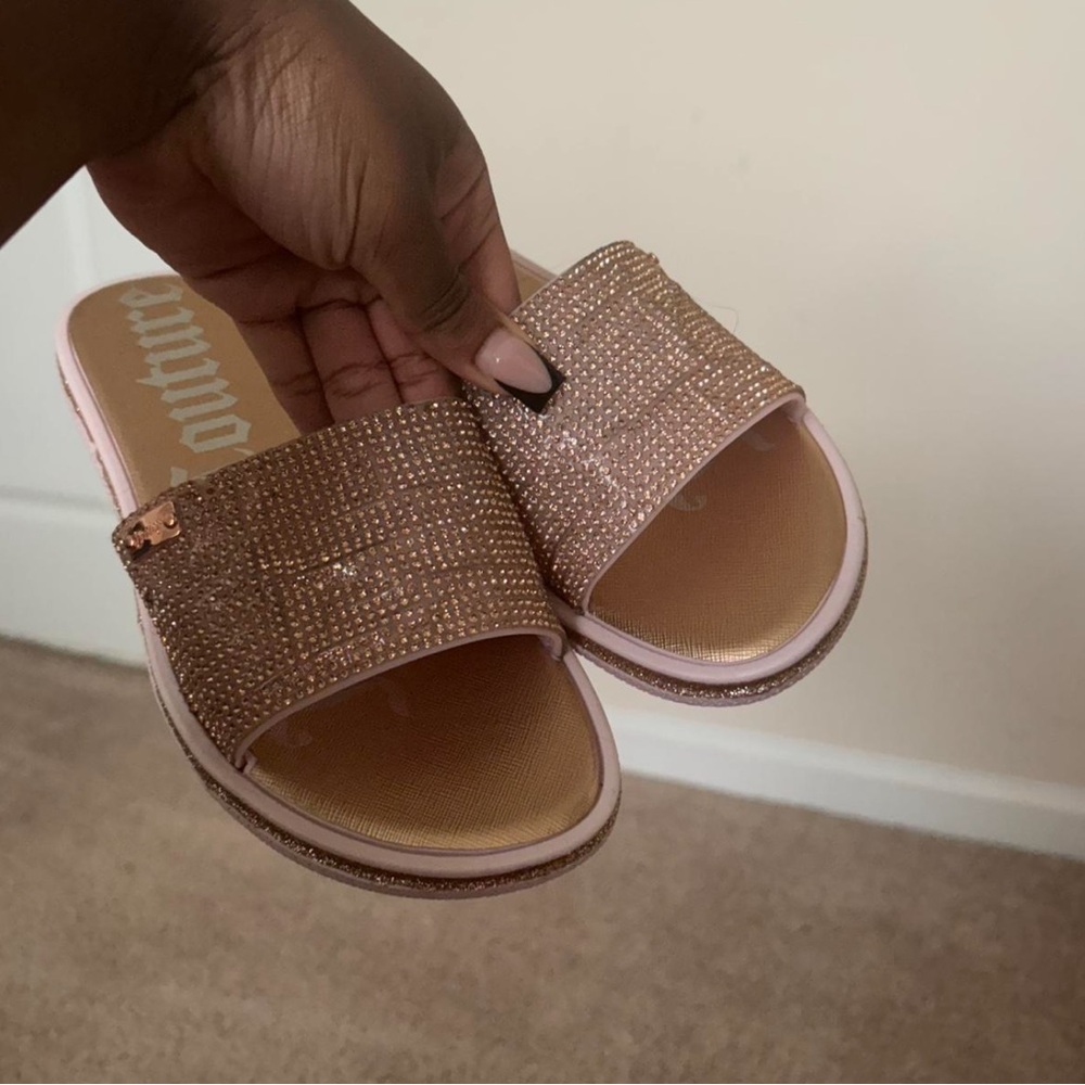 Elegant Pink Slide Sandals